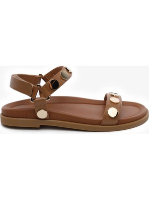 Greyder Kadın Taba Hakiki Deri Sandalet 5Y2CS34511
