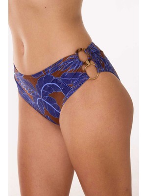 Ayyıldız 6615 Lila Kahverengi Straplez Bikini Takımı