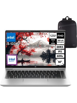 Hp Probook 440 G10 I5-1334U 64-Gbddr5 2 Tbssd Iris Xe Graphics 14" Fhd Windows 11 Pro + Hmf Sırt Çantası B2PH4ESHMF34
