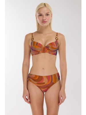 Ayyıldız 5630 Turuncu Balkonet Bikini Takımı