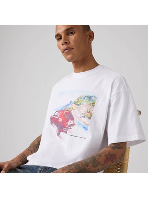 Levi's Erkek Grafik Desenli Bol Kesim Boxy Fıt Tişört - 008B4-0001