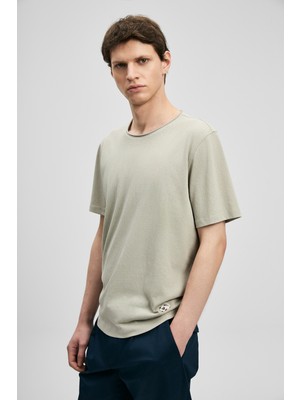 Lufian Junya Erkek Basic Tişört Bej