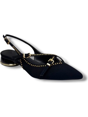 Desire Shoes Desire 7013-26 Süet Çift Tokalı Kısa Topuk Kadın Ayakkabı