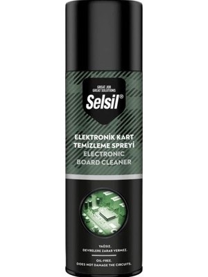 Selsil Elektronik Kart Temizleyici Sprey 500 ml Yağsız