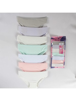 Elmas Kids Kız Çocuk 7'li Modal Slip Külot  Elm-S-44