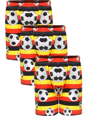 Akbeniz Erkek Çocuk 3'lü Sarı Boxer