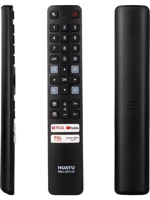 Aslanoğlu Store Tcl RM-L1673 V2 Netflix - Prime Video - Tcl Chanel - Youtube Tuşlu Tcl LCD LED Tv Kumanda