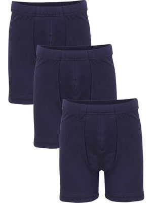 Akbeniz Erkek Çocuk 3'lü Lacivert Boxer
