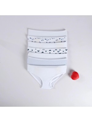 Elmas Kids Kız Çocuk 7'li Slip Külot  Elm-S-53