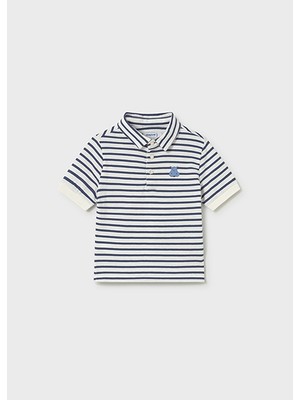 Mayoral Erkek Bebek Çizgili Polo T-Shirt Lacivert - 01110