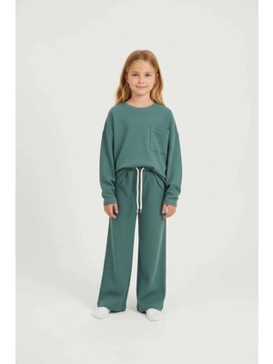 Aden Kids %100 Pamuk Çocuk Oversize Alt Üst Takım - Unisex Rahat Kalıp