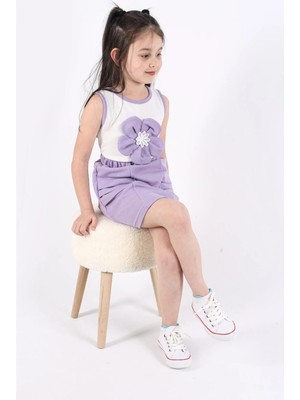 Aden Kids Kız Çocuk Etekli Alt Üst Takım