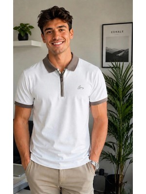 Graz Erkek Regular Fit Rahat Kesim Polo Yaka %100 Pamuk Tişört