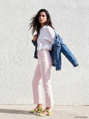 LC Waikiki Crop Flare Kadın Jean Pantolon  (S6)