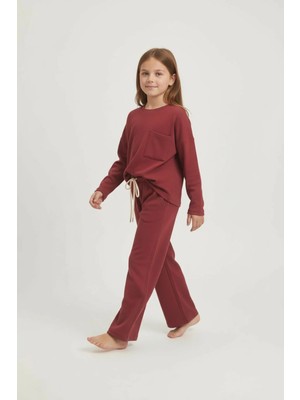Aden Kids %100 Pamuk Çocuk Oversize Alt Üst Takım - Unisex Rahat Kalıp