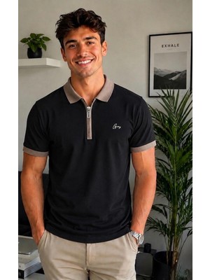 Graz Erkek Regular Fit Rahat Kesim Polo Yaka %100 Pamuk Tişört