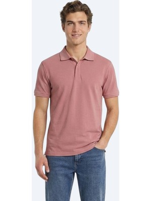Kip Gül Kurusu Düz %100 Pamuk T-Shirt