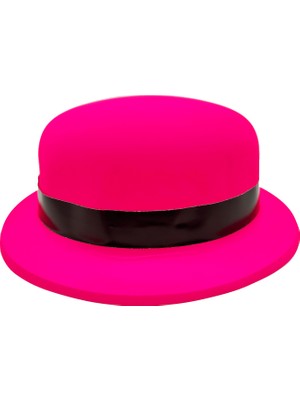 Aslanoğlu Store Neon Partisi Pembe Renk Melon Plastik Parti Şapkası