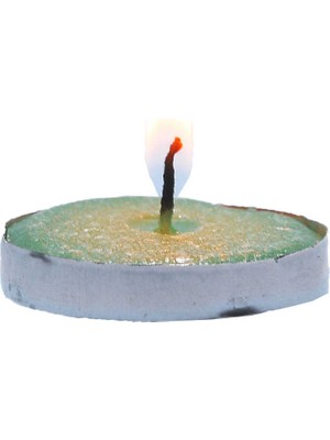 Aslanoğlu Store Tea Lights Yeşil Mum 5 Li 1 Paket