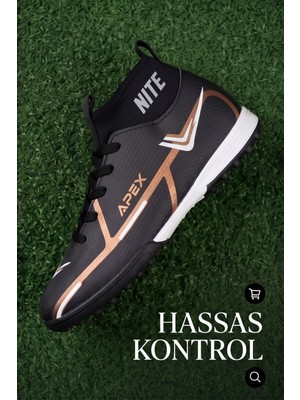 Liarca Aeroflow Velocıty Sock Siyah Hafif Yüksek Hız Maksimum Zemin Tutuş Teknolojili Çoraplı Çocuk Halı Saha Ayakkabısı