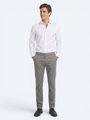 Kip Gri Kumaş Jogging Fit Casual Pantolon