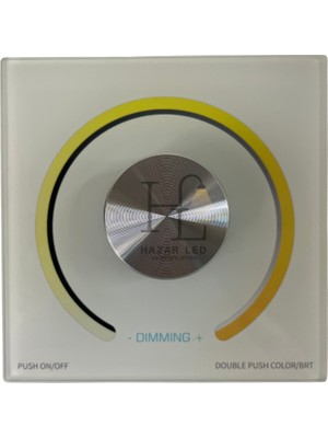 Hazar Led 5-24 Volt Cct-Tunable Anahtarlı Duvar Tipi Gömme LED Kontrol Cihazı Display Göstergeli Panel Tipi