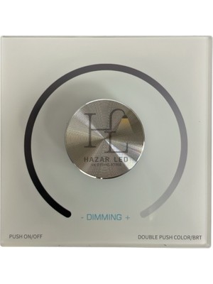 Hazar Led 5-24 Volt Dimmer Anahtarlı Duvar Tipi Gömme LED Kontrol Cihazı Display Göstergeli Panel Tipi