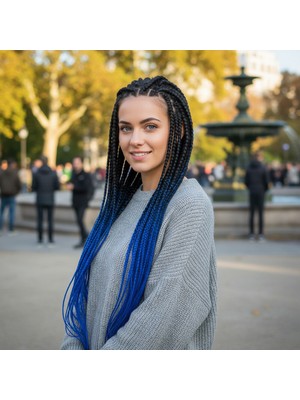 Aslanoğlu Store Afrika Örgüsü ve Rasta Için Sen Ombreli  / Siyah / Koyu Mi Ombreli