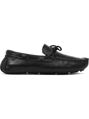 Derimod Erkek Siyah Deri Casual Loafer 26SFD602118