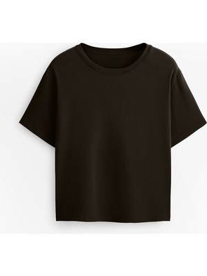 Ecrou Kadın Relax Fit Basic Tshirt