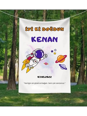 Greendecor Kişiye Özel Doğum Günü Duvar Örtüsü Iyi Ki Doğdun Happy Birthday Isim Yazılı Kumaş Doğum Günü Flaması