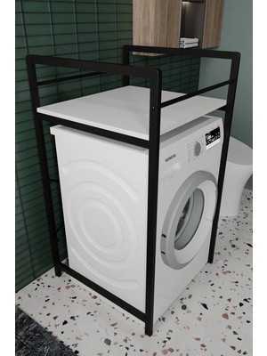 The Violett Çok Amaçlı Banyo Rafı ve Çamaşır Makinesi Üstü Düzenleyici Dolap