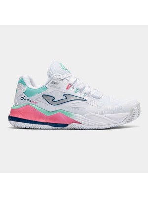 Joma TSPILS2602OM Spin Kadın Padel Ayakkabısı Beyaz/pembe