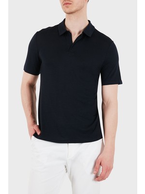 Jacob Cohen Yün ve Kaşmir Karışımlı Regular Fit Polo Yaka T Shirt Erkek Polo 80031 082 M4564 Rw Y99
