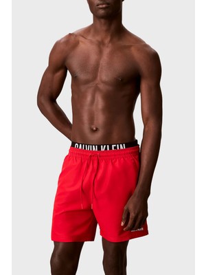 Calvin Klein Logolu Mayo Şortu LV00N610153T5 Erkek Deniz Şortu LV00N61015 3t5