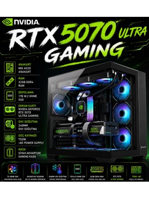 Apphirex Penta X57 Ryzen 7 5700X | 32GB Ram | 1tb M.2 SSD | RTX5070 12GB | Sıvı Soğutmalı Masaüstü Oyun Bilgisayarı
