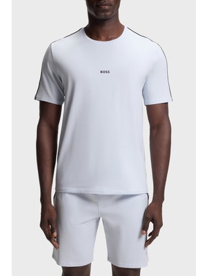 Boss Logolu Pamuklu Regular Fit Bisiklet Yaka T Shirt Erkek T Shirt 50545930 052