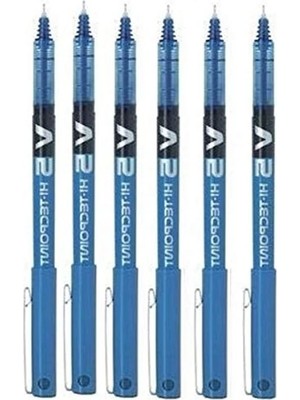 Bx-V5 Hi-Tecpoint-6 Tükenmez Kalem, Dantel, Ekstra Narin 0,5 mm Çizgi Kalınlığı 0,3 mm Mavi