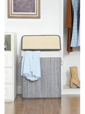 Hasır Katlanır Çamaşır Sepeti - 72 Litre