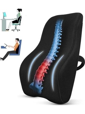 Ortopedik Bel Destek Yastığı, Sandalye ve Ofis Kullanımı Için Rahatlık Sağlar