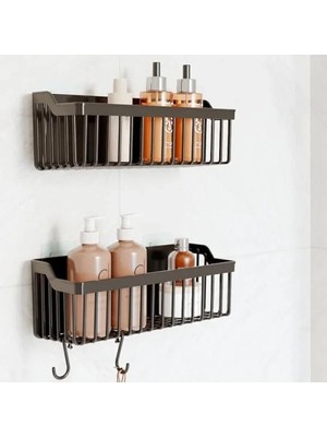 Yapışkanlı Banyo Rafı - 2'li Organizer Set