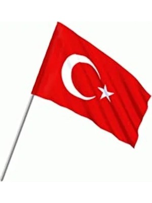 Sopalı Yıkanabilir Türk Bayrağı, 30X45 cm Boyut