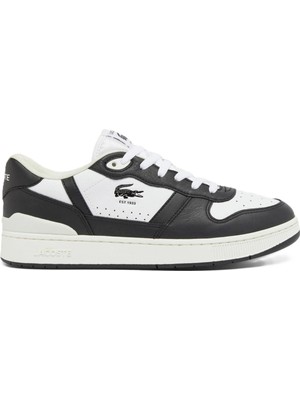 Lacoste T-Clip Set Leather Mens Sneaker Hakiki Deri Erkek Günlük Spor Ayakkabı Beyaz Siyah