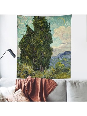 Greendecor Van Gogh Selviler, 1889. Duvar Örtüsü Dekorasyonu Duvar Sanatı Ünlü Ressam Dekorasyon