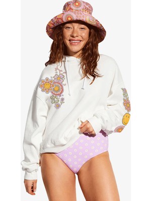 Billabong Hıdden Smıles Kadın Beyaz Sweatshirt ABJFT00368-SCS
