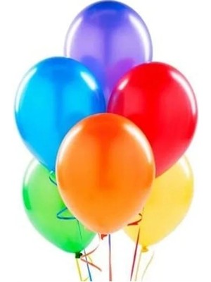 Karışık Renkli 50'li Balon Seti, Parti ve Doğum Günü Kutlamaları Için