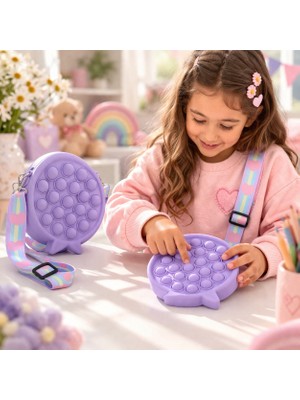 Joinkidz Yıldız Figürlü Istiridye Model Arkası Popitli Mini Kız Çocuk Çanta