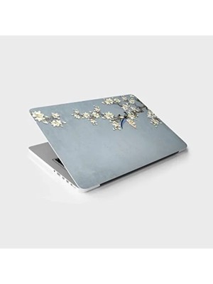 Ağaç Kuş Temalı Laptop Sticker, Etiket