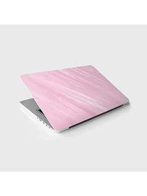 Laptop Sticker Kaplama Etiketi - Pembe