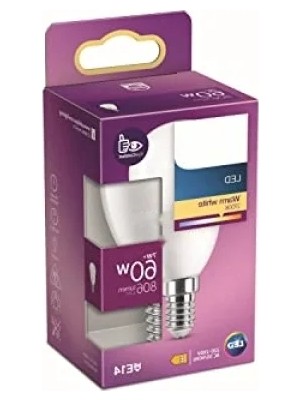 60W E14 Dim Edilmez Sıcak Beyaz LED Ampul - Tekli Paket
